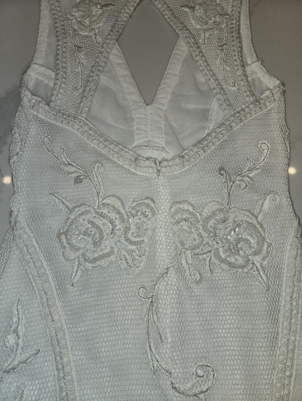 Beautiful White ANTHROPOLGIE dress - Picture 3 of 7